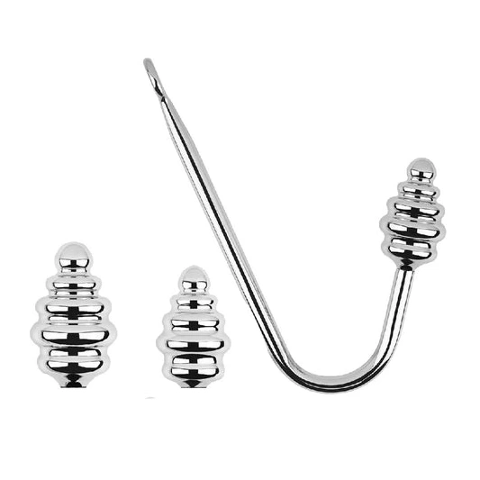 Ribbed GreatBenefit Screw-in 8826 Anal Hook Set 0814